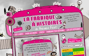Création du webdesign du site La fabrique à histoires - Claudine Defeuillet, graphiste designer, pour COCO and Co