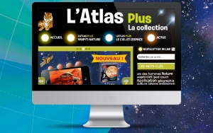 Création du webdesign du site L'Atlas plus - Claudine Defeuillet, graphiste designer, pour COCO and Co
