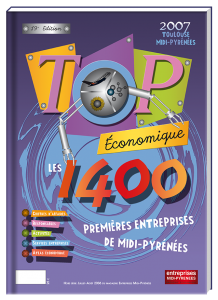 Création de la couverture du TOP Economique 2007 Midi Pyrénées - Claudine Defeuillet, graphiste designer, pour COCO and Co
