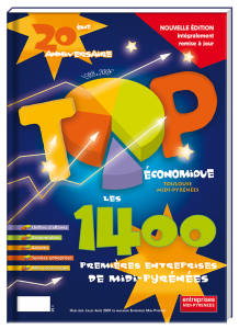 Création de la couverture du TOP Economique 2008 Midi Pyrénées - Claudine Defeuillet, graphiste designer, pour COCO and Co