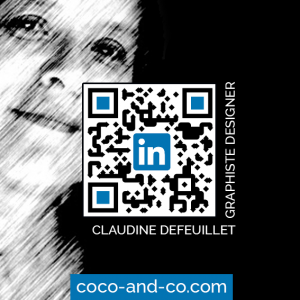 QR CODE LinkedIn Claudine Defeuillet pour COCO and Co