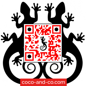 QR CODE personnalisé site coco-and-co.com pour Claudine Defeuillet