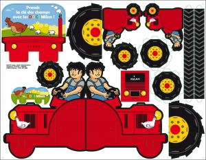 PLV tracteur - Plaque imprimeur